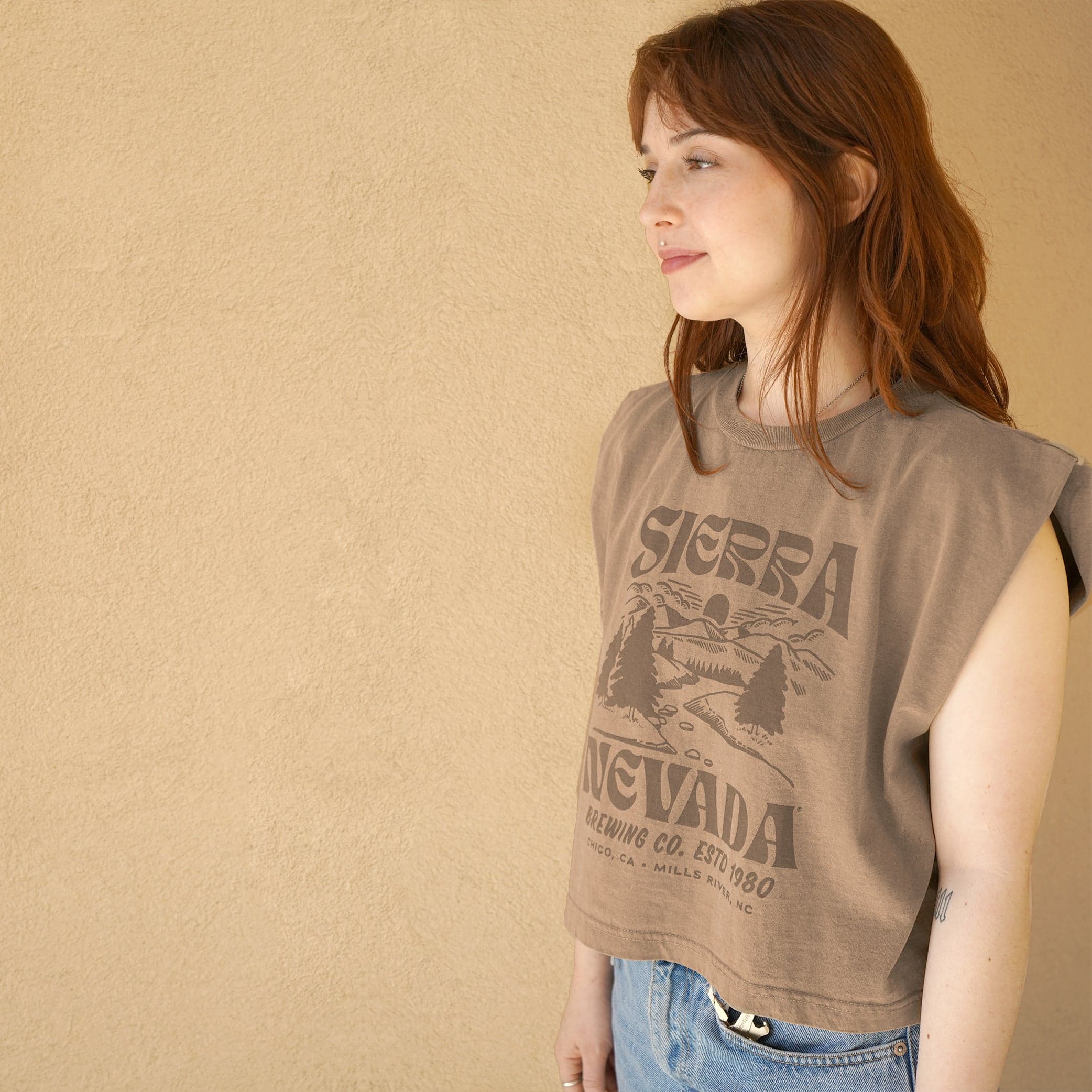 Sierra Nevada Brewing Co. Boxy Tank worn by a woman