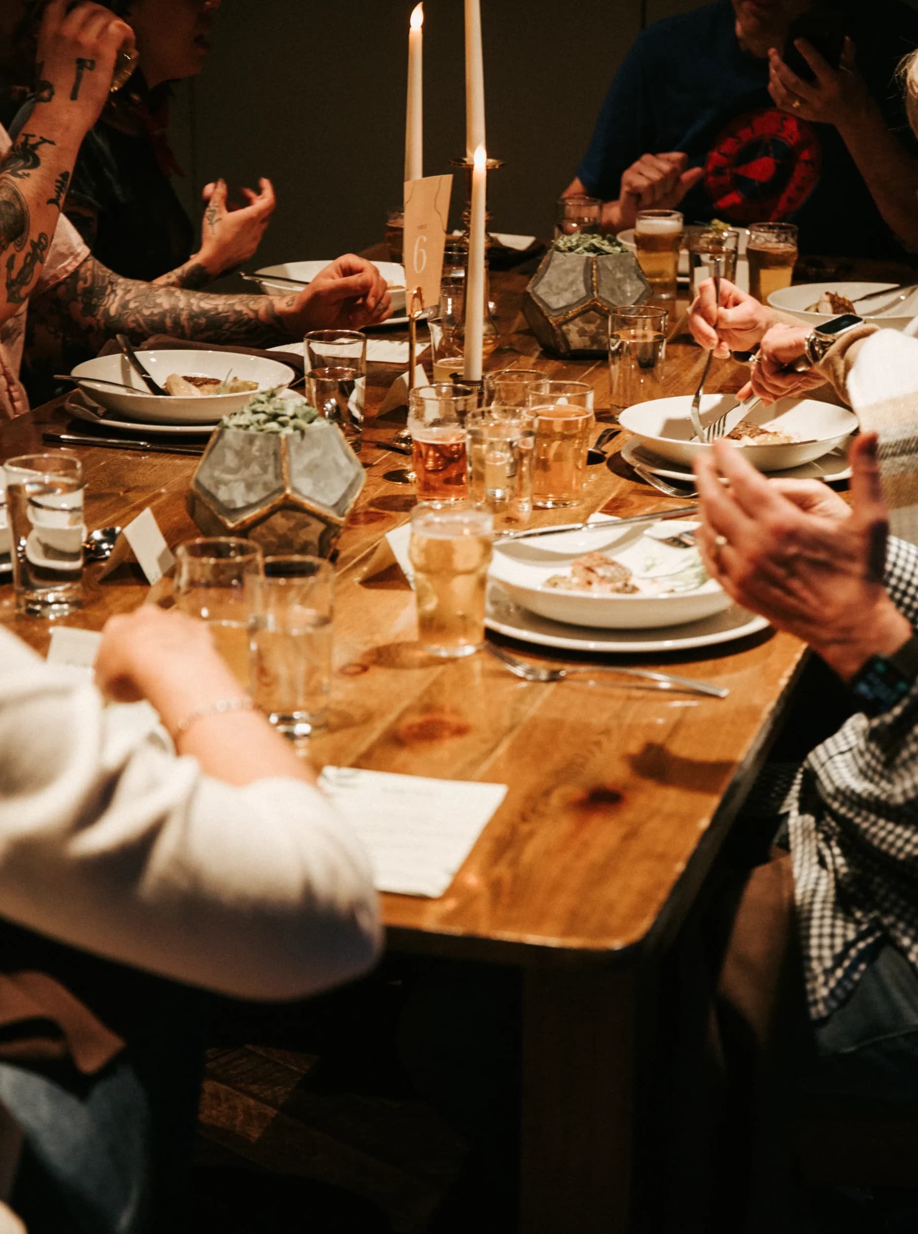 People around table in Sierra Nevada Taproom